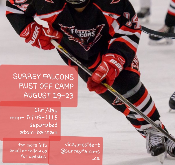 Surrey Falcons "Rust Off" Camp Filling Up Fast!! Surrey Female